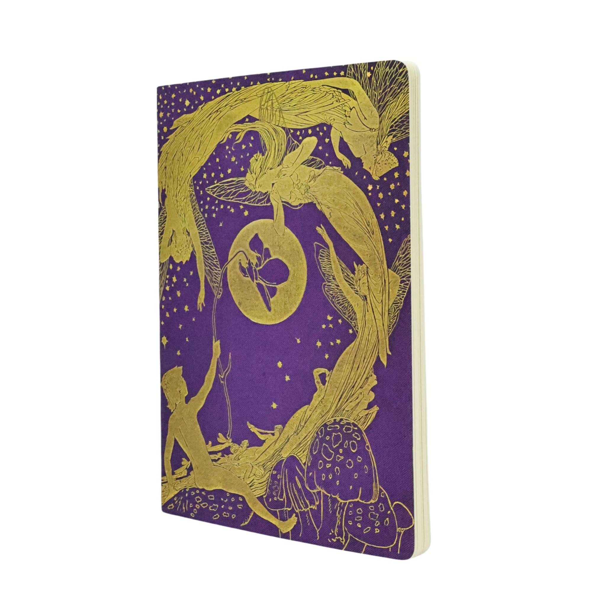 Caderno Paperblanks Violet Fairy Capa Mole A4 100g/m² 21x29,7cm 80 Páginas com Pauta - Cbd6277