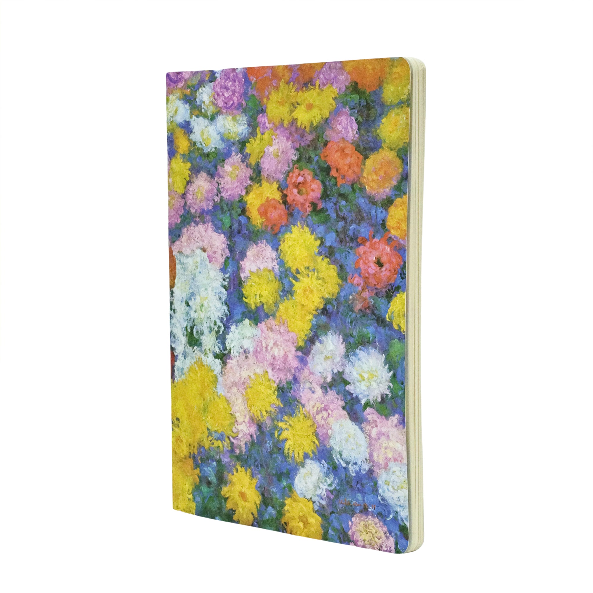 Caderno Paperblanks Monet?s Chrysanthemums Capa Mole A4 100g/m² 21x29,7cm 80 Páginas com Pauta - Cbd6268