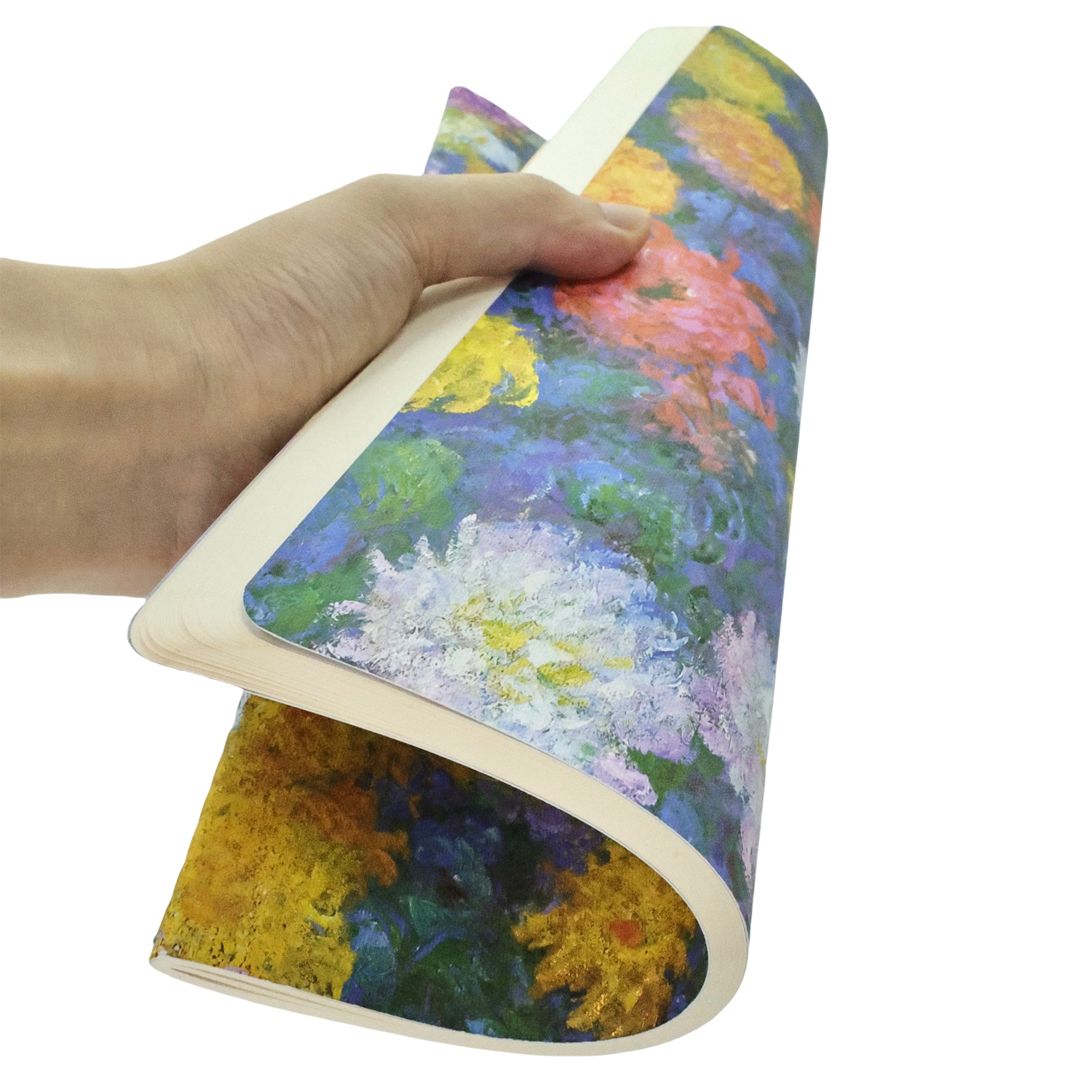Caderno Paperblanks Monet?s Chrysanthemums Capa Mole A4 100g/m² 21x29,7cm 80 Páginas com Pauta - Cbd6268