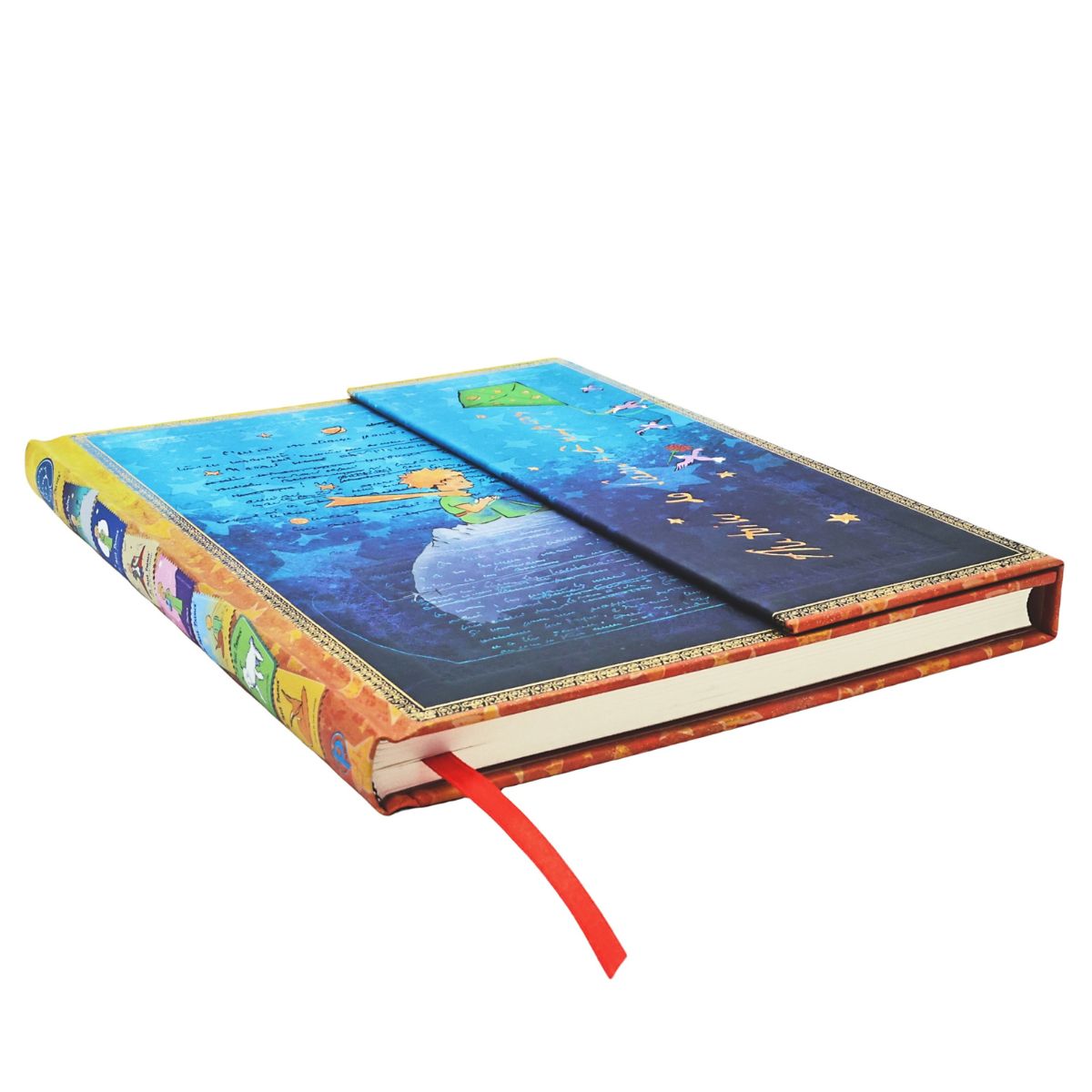 Caderno Paperblanks o Pequeno Príncipe Capa Dura Ultra 120g/m² 18x23cm 144 Páginas com Pauta - Pb9879-9