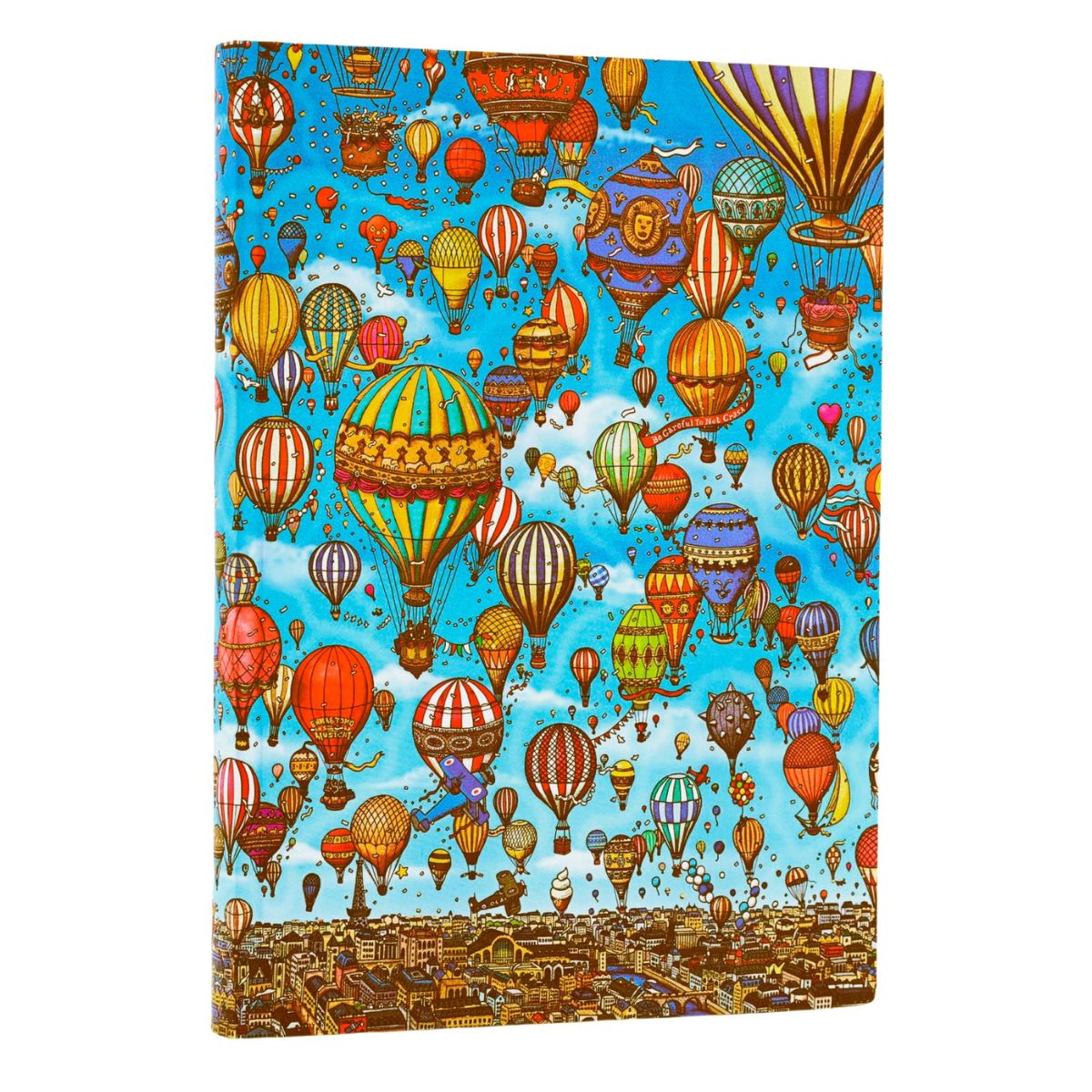 Caderno Paperblanks Balloon Festival Capa Flexível Ultra 100g/m² 18x23cm 176 Páginas com Pauta - Fb9908-6