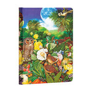 Caderno Paperblanks Moon Garden Capa Dura Midi 120g/m² 13x18cm 144 Páginas sem Pauta - Pb5453-5