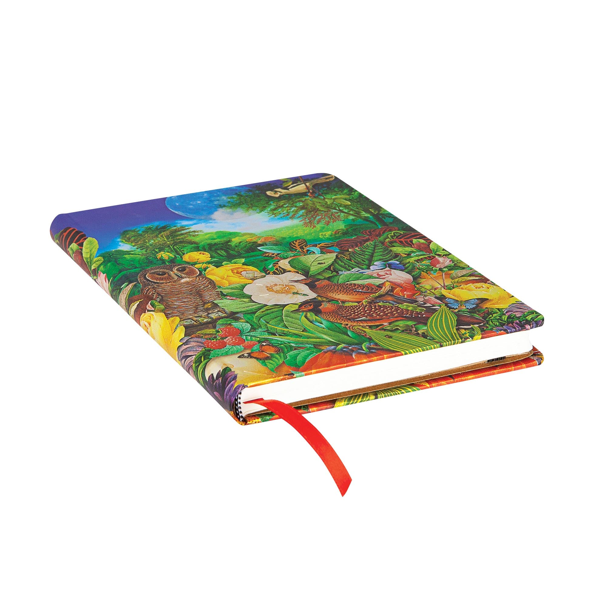 Caderno Paperblanks Moon Garden Capa Dura Midi 120g/m² 13x18cm 144 Páginas sem Pauta - Pb5453-5