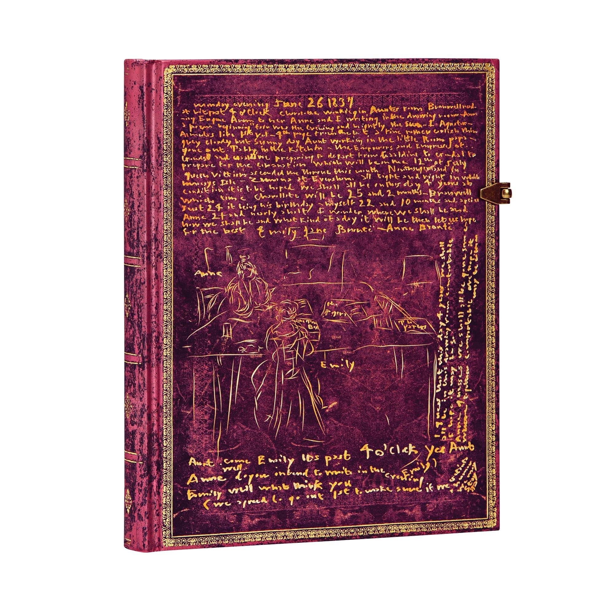 Caderno Paperblanks The Brontë Sisters Capa Dura Ultra 120g/m² 18x23cm 144 Páginas sem Pauta - Pb5293-7