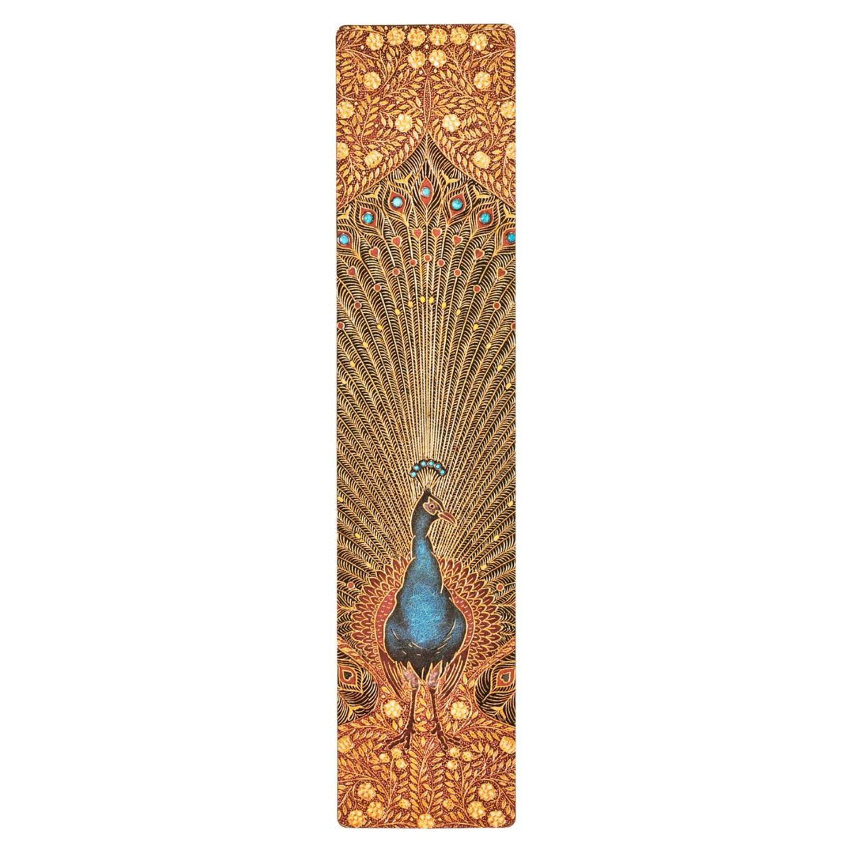 Marca Página Paperblanks Texturizado 4x18,5cm - Hafiz?s Peacocks Pa9935-2  