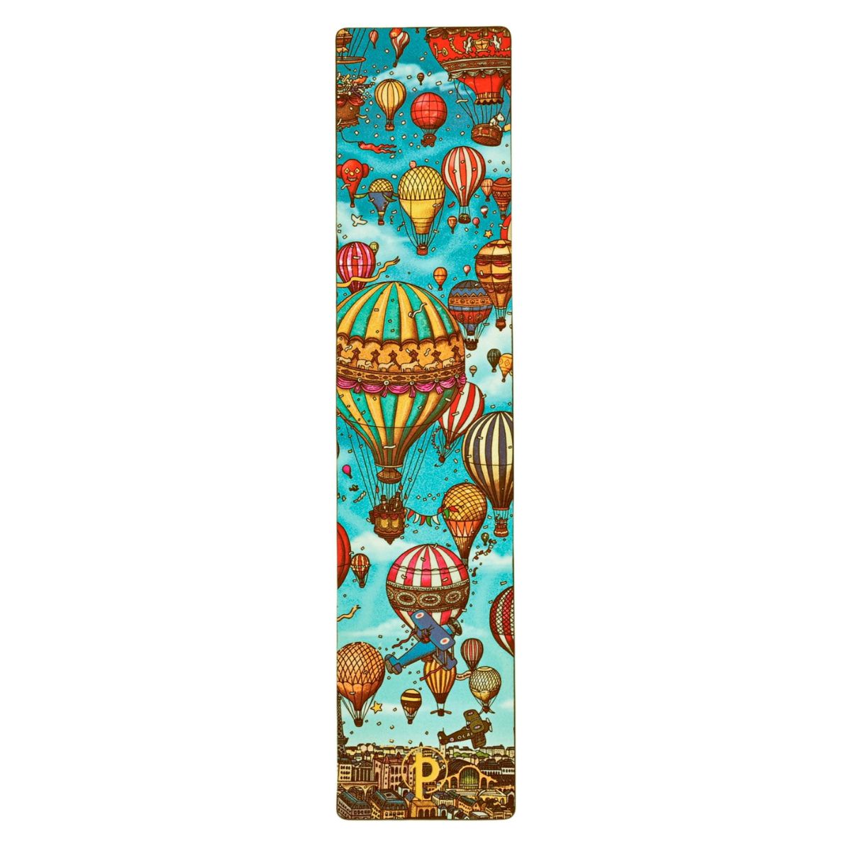 Marca Página Paperblanks Texturizado 4x18,5cm - Balloon Festival Pa9938-3  