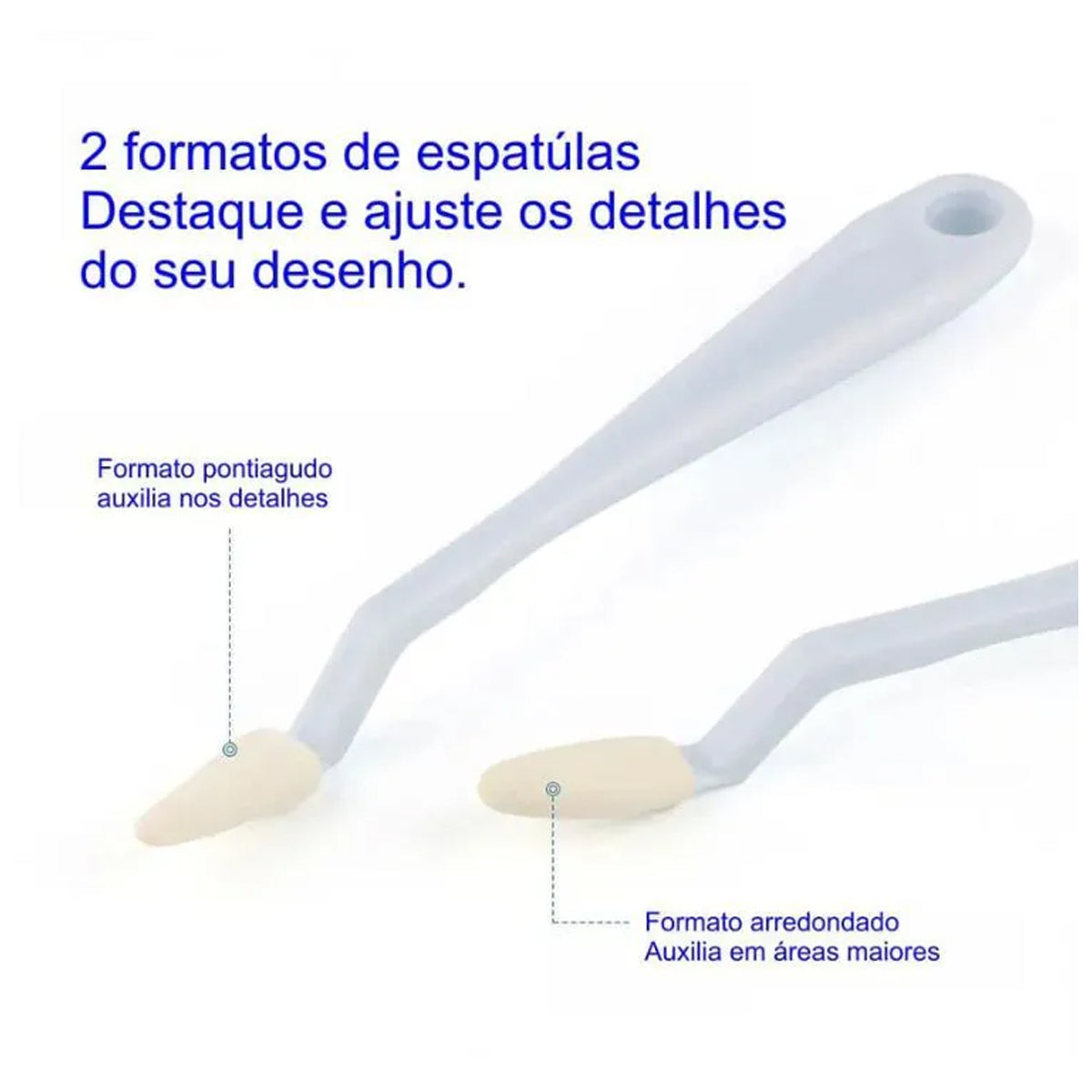 Kit Espátula Plásticoica com Esponja Sinoart