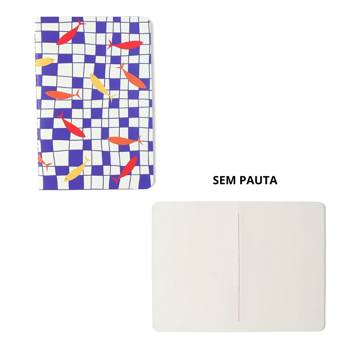 Kit Caderneta Notas Mix Cicero 14x21cm 4 Miolos (Pautado, Pontado, Quadriculado e sem Pauta)
