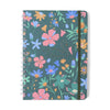 Caderno Colegial Espiral Cicero 17x24cm 80 Folhas Pautado - Lagoa Cisne Floral Verde Cicero