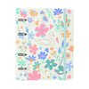 Caderno Criativo Argolado Cicero Office Duo A5 80 Folhas Pautado e Pontado - Lagoa Cisne Floral Off White Cicero