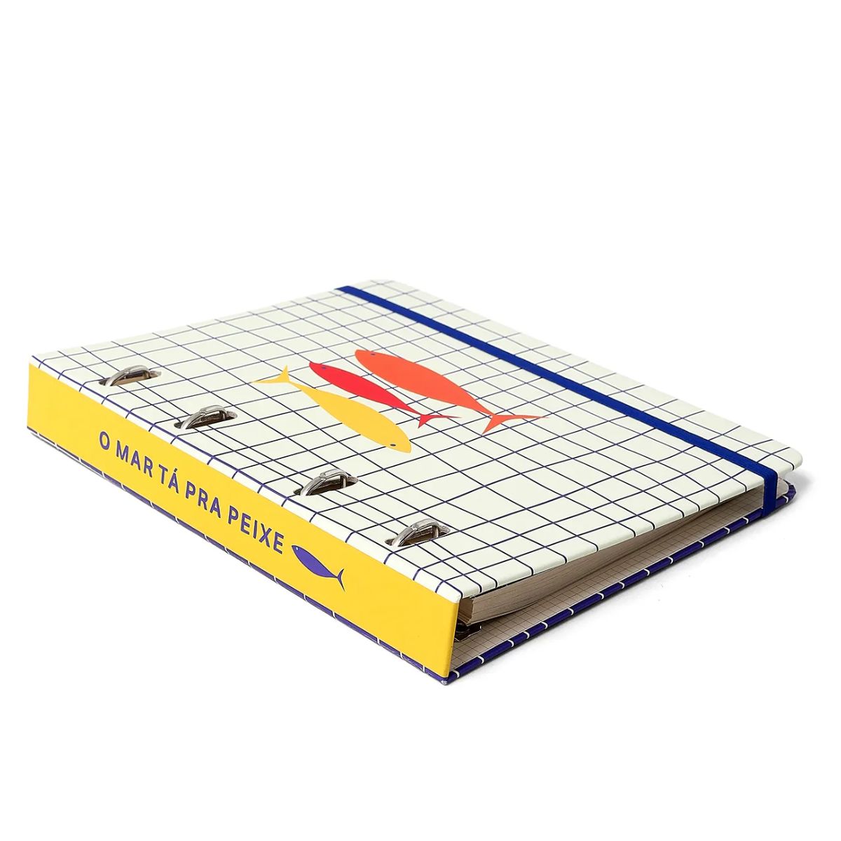 Caderno Criativo Argolado Cicero Office Duo A5 80 Folhas Pautado e Pontado - Litoral Mar