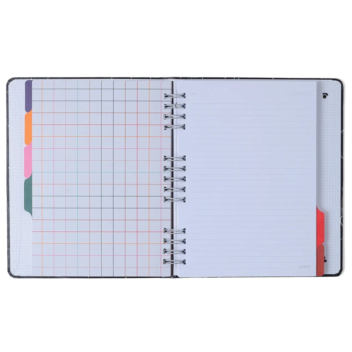 Caderno Criativo Argolado Cicero 17x24cm 90 Folhas Litoral Revoada Azul