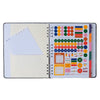 Caderno Criativo Argolado Cicero 17x24cm 90 Folhas Litoral Revoada Azul