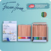 Estojo de Lápis de Cor Nebskaya Palitra Aquarelável White Nights com 36 Cores