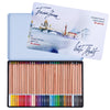 Estojo Lata de Lápis de Cor Nevskaya Palitra Aquarela White Nights Pastilha com 36 Cores