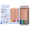 Estojo de Lápis de Cor Nebskaya Palitra Aquarelável White Nights com 24 Cores