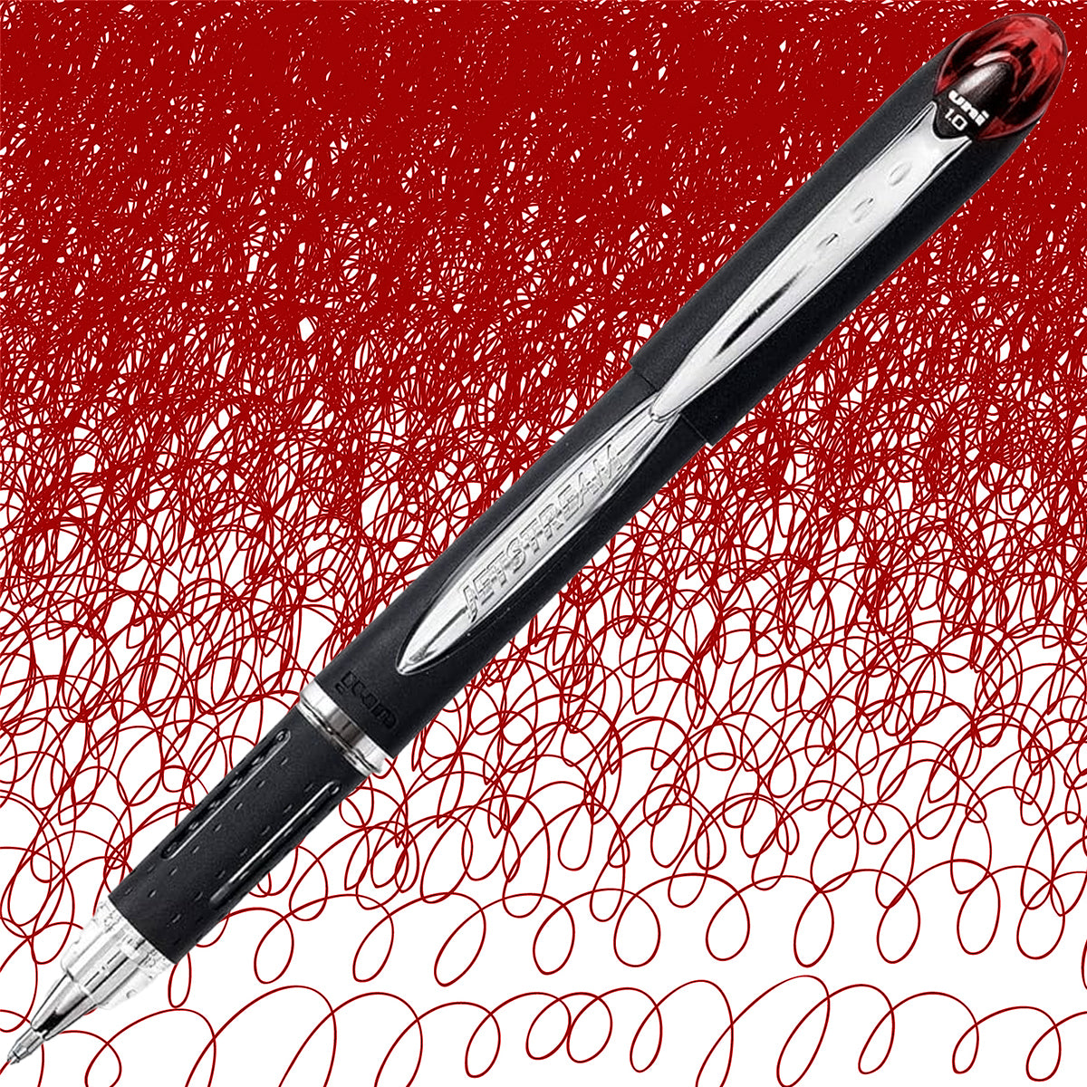 Caneta para Papel Rollerball Jetstream 1.0Mm Uniball - Vermelho