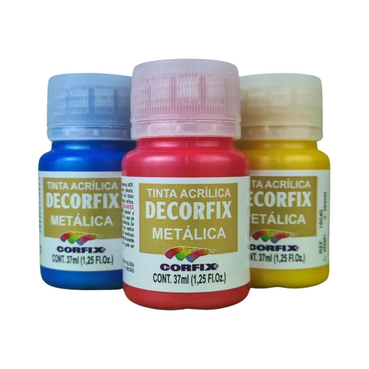 Tinta Acrílica Decorfix Corfix Metálica 37ml - 16040
