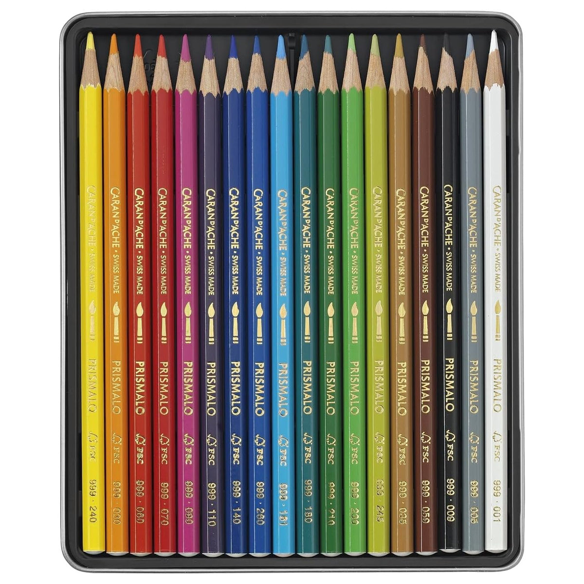 Lápis de Cor Aquarelável Caran D'ache Swisscolor com 18/ Cores Edição Limitada