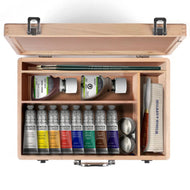 Estojo Madeira Tinta Óleo Winton Winsor & Newton com 16 Pecas