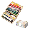 Kit de Tinta Aquarela Pastilha Kuretake Gansai Tambi com 100 Cores - Edição Limitada