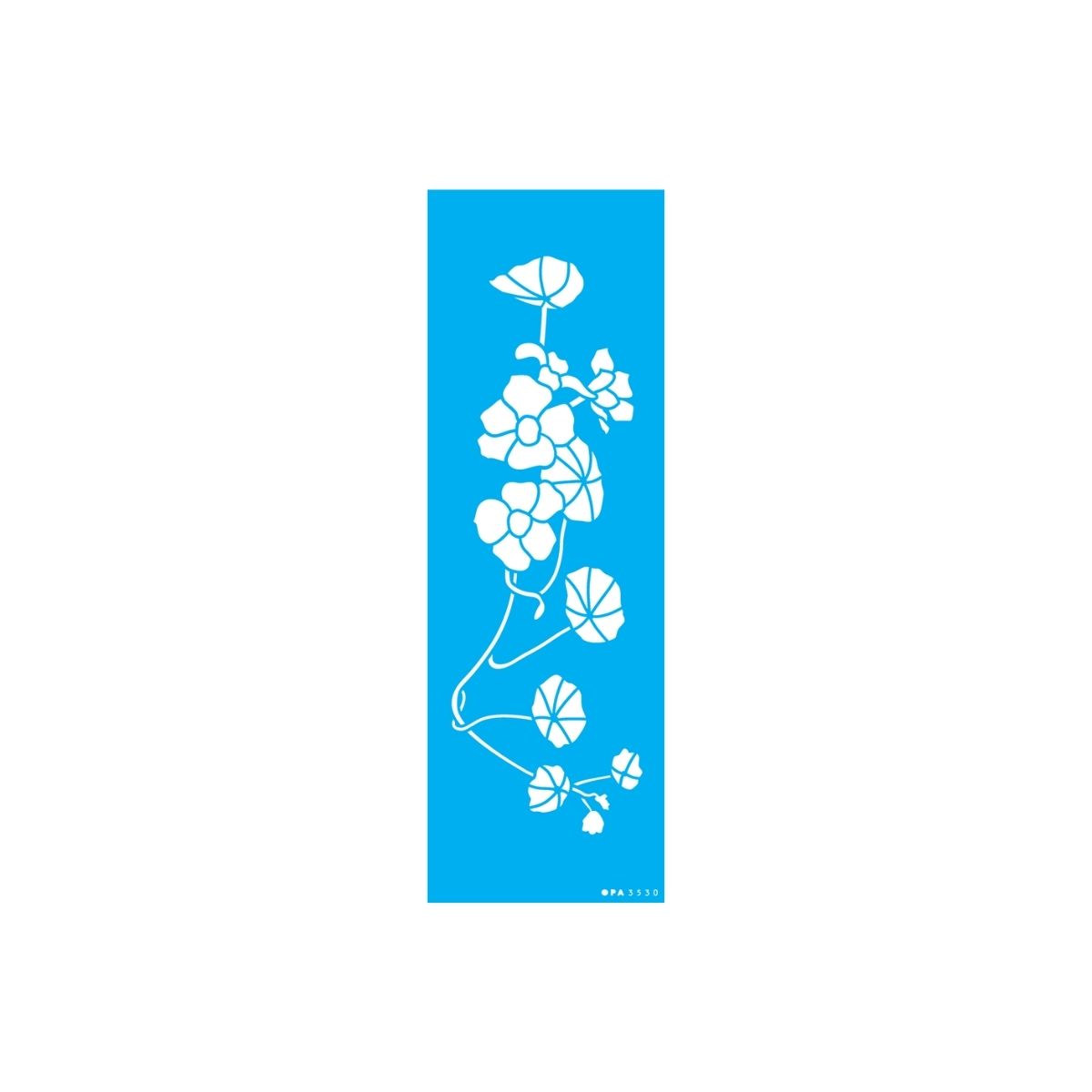 Stencil Opa 10x30cm - Flor Capuchinha - 3530