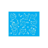 Stencil Opa 20x25cm - Estamparia Galinhas  - 3569