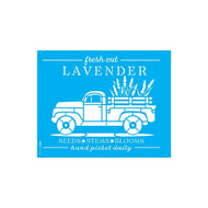Stencil Opa 20x25cm - Farmhouse Camionete Lavender - 3570