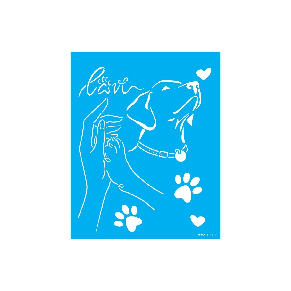 Stencil Opa 20x25cm - Pet Dog Lover - 3574