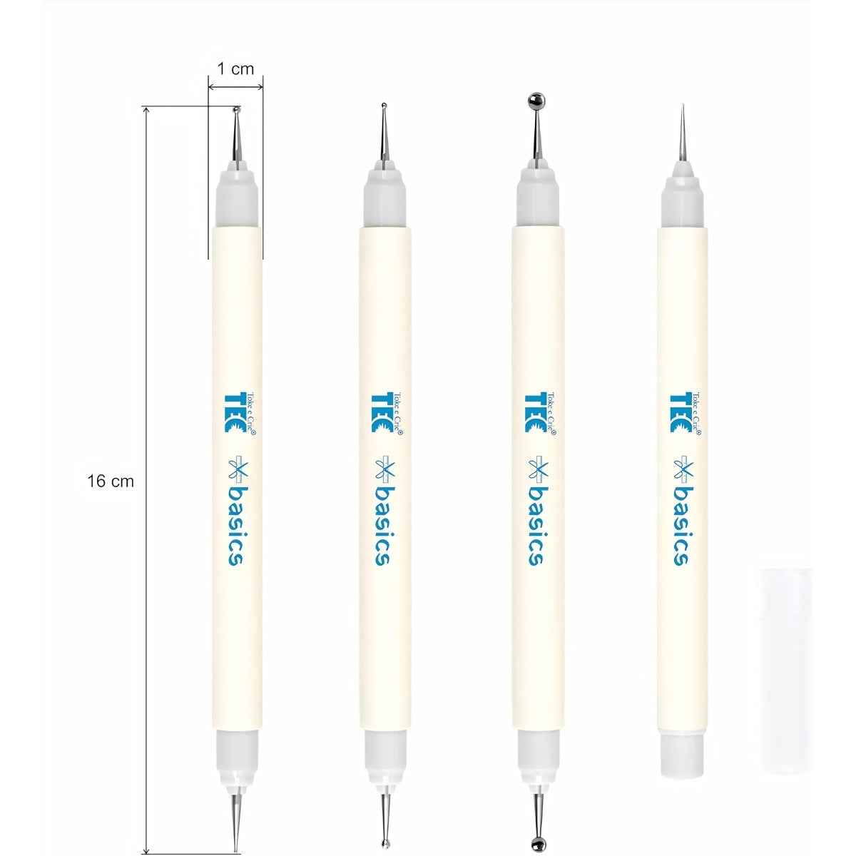 Kit de Boleadores e Agulhao Linha Basics Toke e Crie com 4 Unid