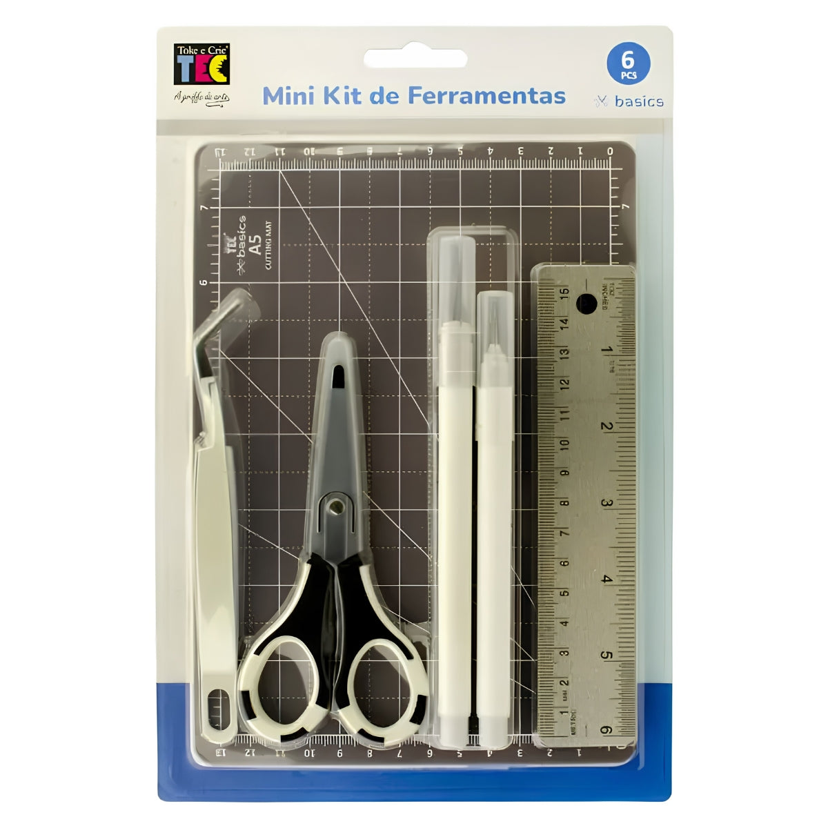 Mini Kit de Ferramentas Linha Basics com 6 Pecas Toke e Crie