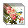 Guardanapo para Decoupage Ambiente 33x33cm com 20 Unidades - Flores Rosa e Pássaro