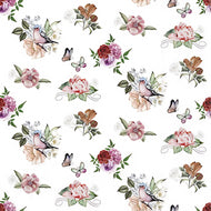 Guardanapo para Decoupage Ambiente 33x33cm com 20 Unidades - Flores e Pássaros