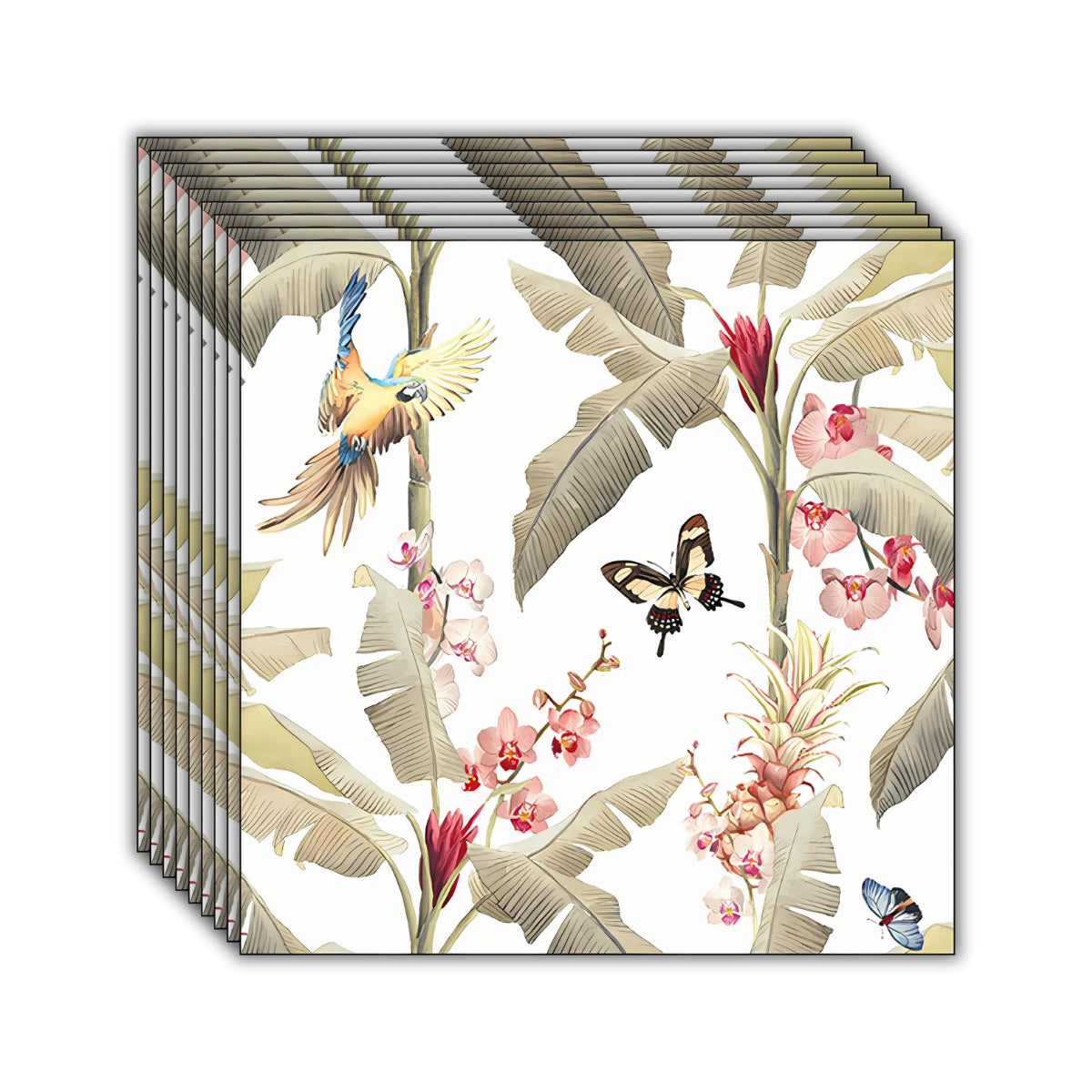 Guardanapo para Decoupage Ambiente 33x33cm com 20 Unidades - Borboleta Arara