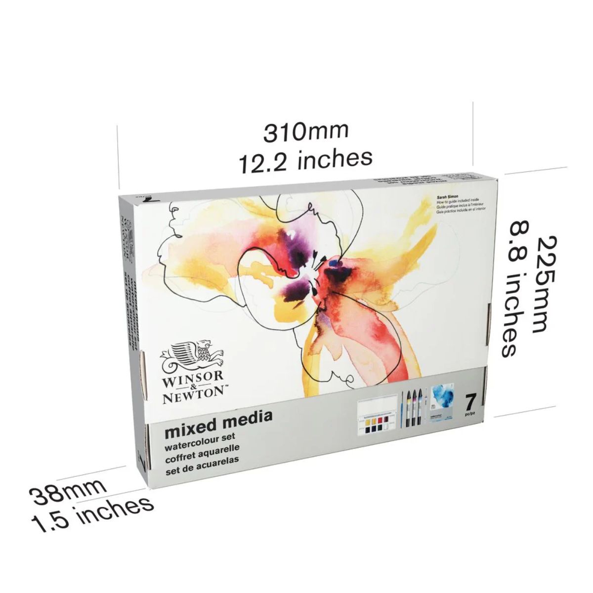 Estojo Aquarela Mixed Media Winsor & Newton com 7 Peças