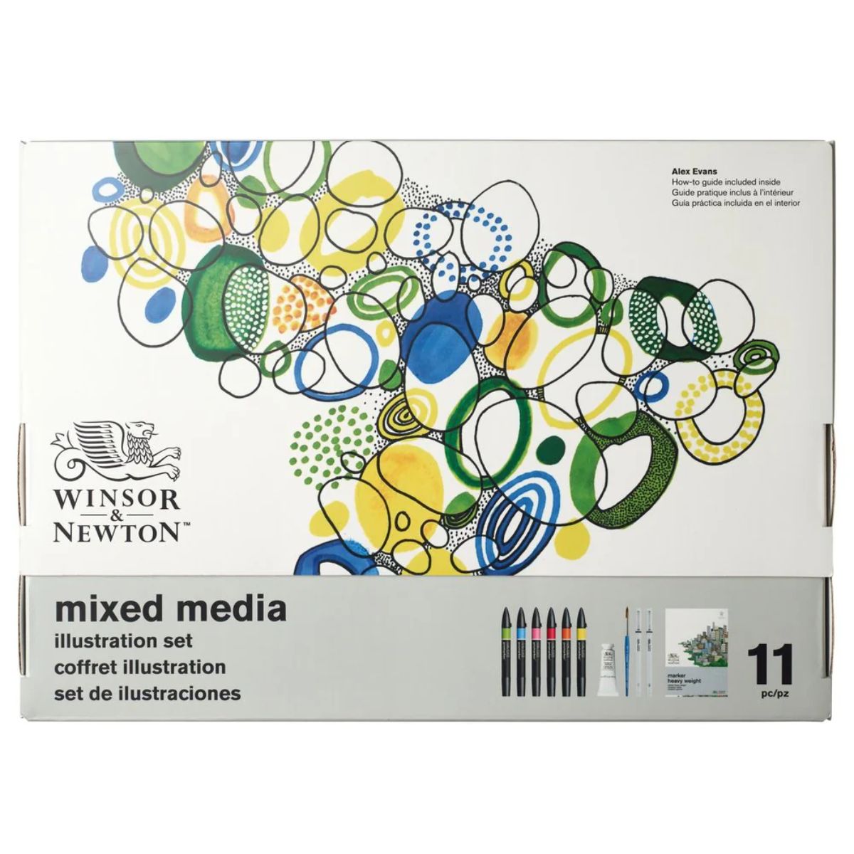 Estojo Ilustração Mixed Media Winsor & Newton com 11 Peças
