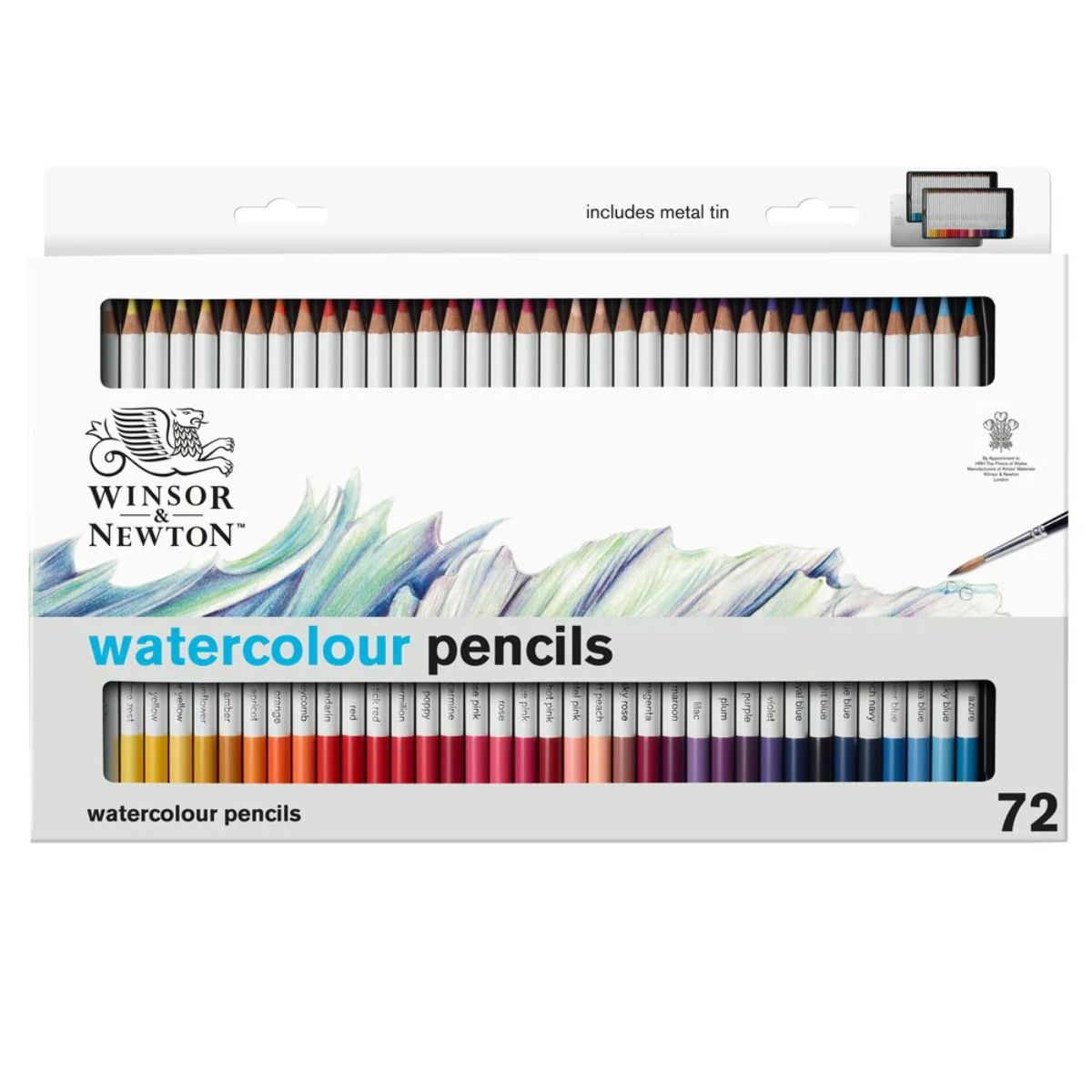 Estojo Lápis de Cor Aquarela Studio Collection Winsor & Newton com 72 Pecas
