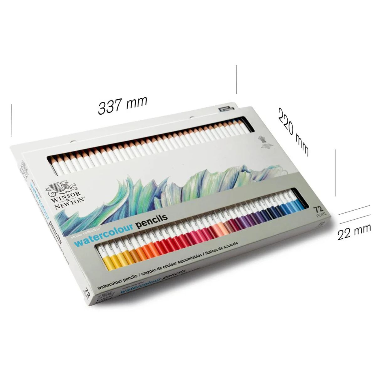 Estojo Lápis de Cor Aquarela Studio Collection Winsor & Newton com 72 Pecas