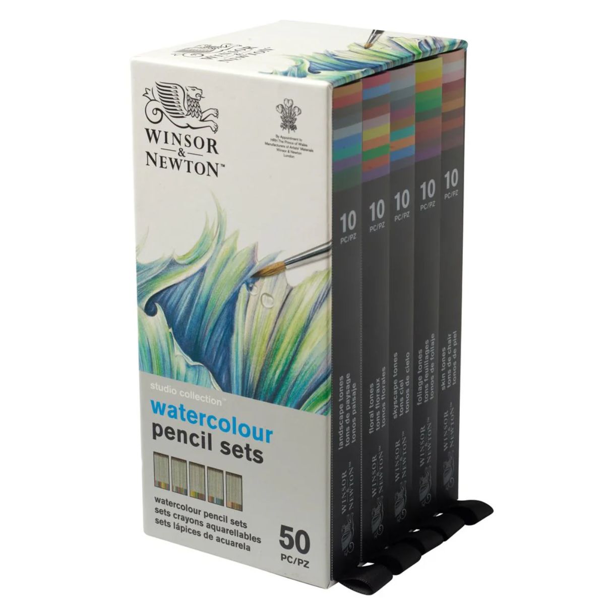 Estojo Lápis de Cor Aquarela Studio Collection com 50 Cores