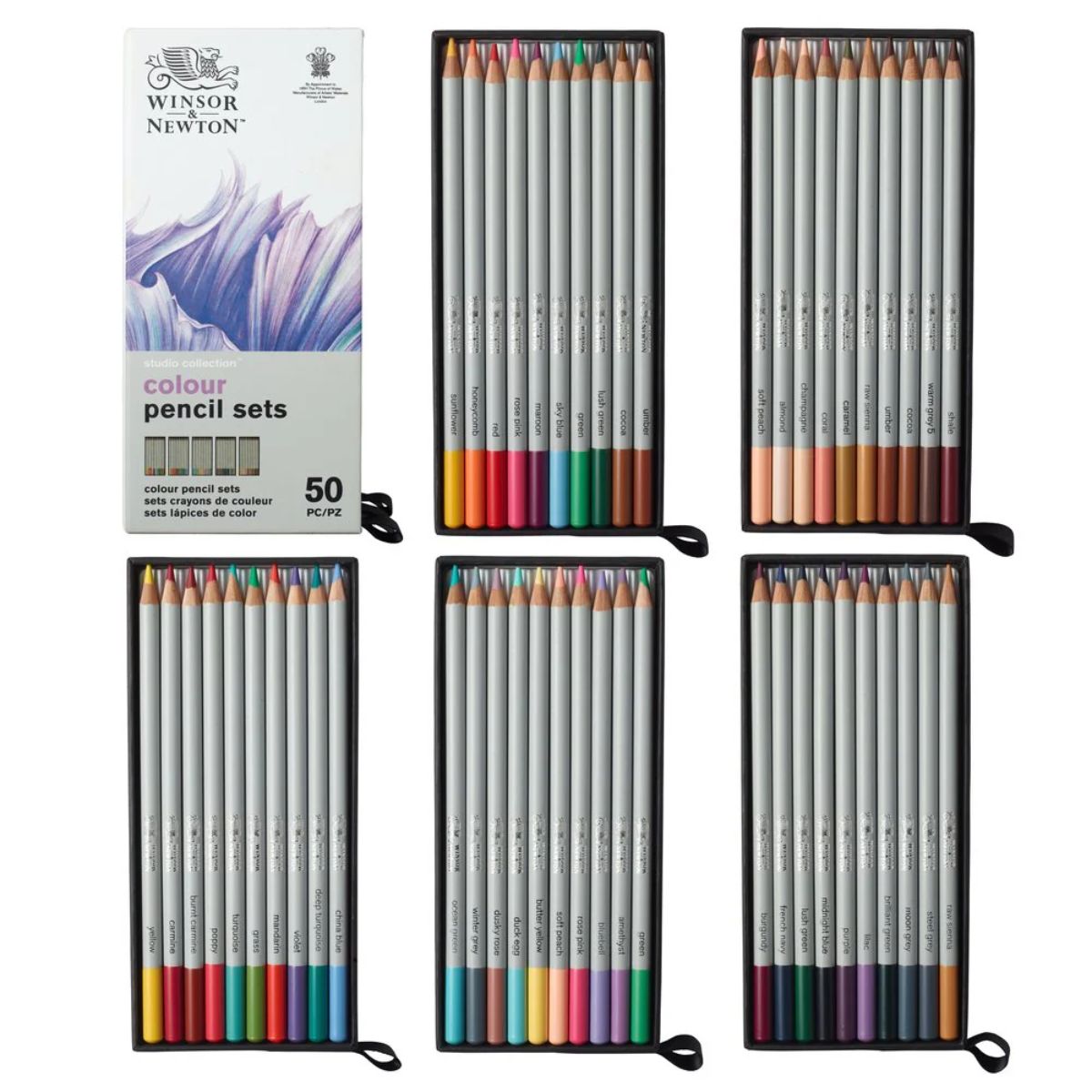 Estojo Lápis de Cor Studio Collection com 50 Cores