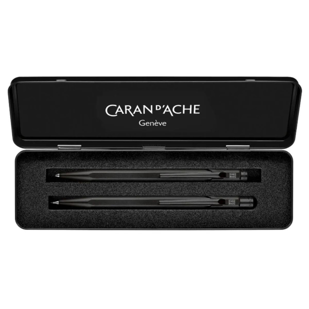 Conjunto Caran d'Ache Caneta e Lapiseira Técnicacaran 0.7mm - Black Code