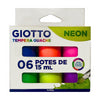 Estojo de Tinta Guache Giotto Têmpera Neon 15ml 6 Cores 020000