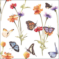 Guardanapo para Decoupage Ambiente 33x33cm com 02 Unidades - Jardim das Borboletas