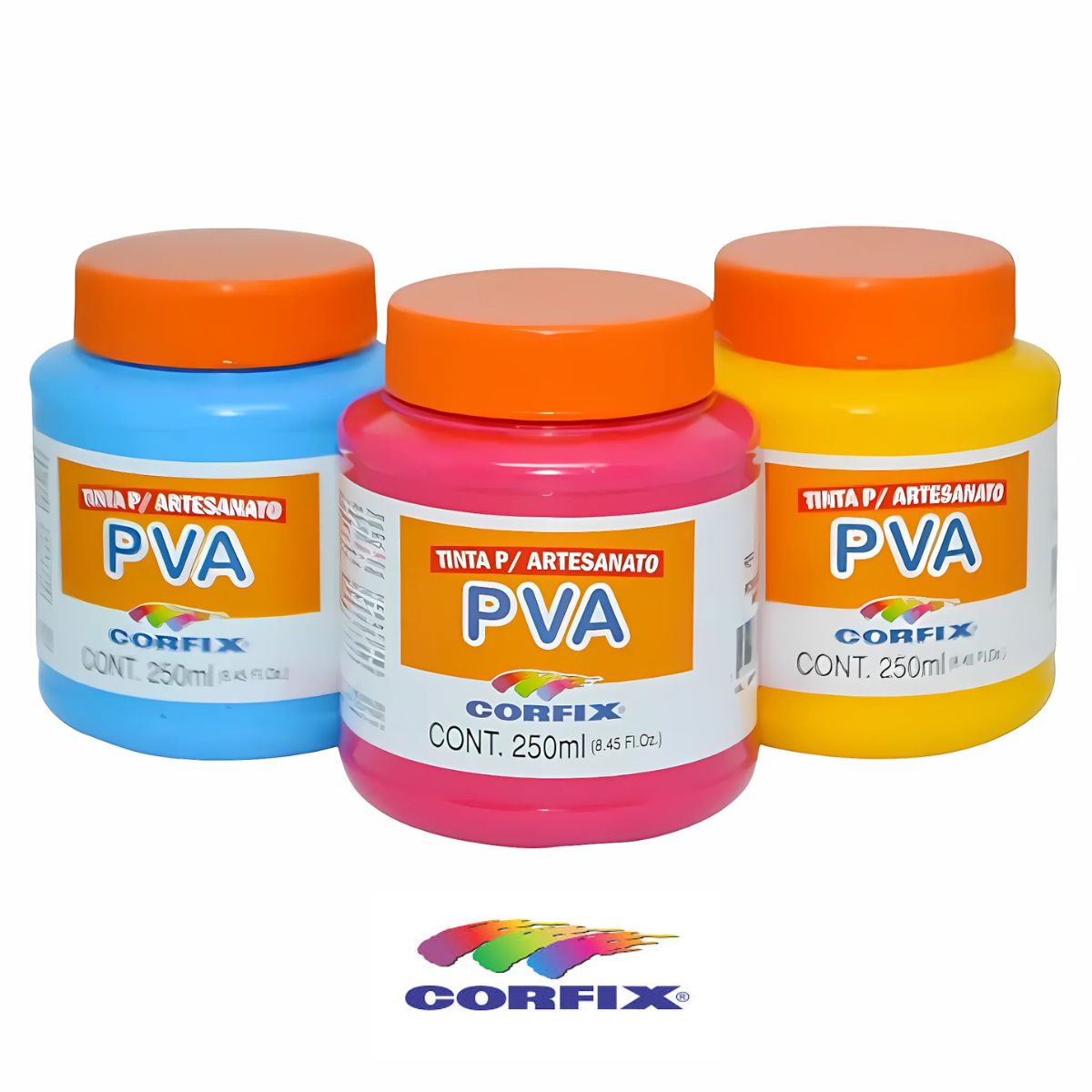 Tinta Pva para Artesanato Corfix Fosca 250ml - 16250