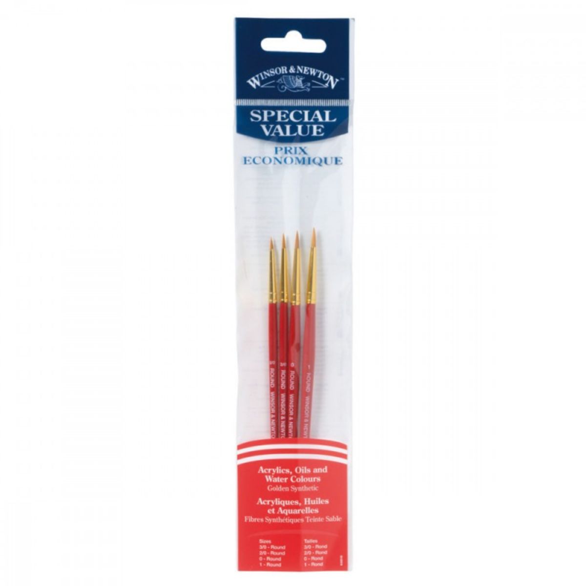 Pincel Acrílico Foundation Winsor & Newton com 6 Unidades 