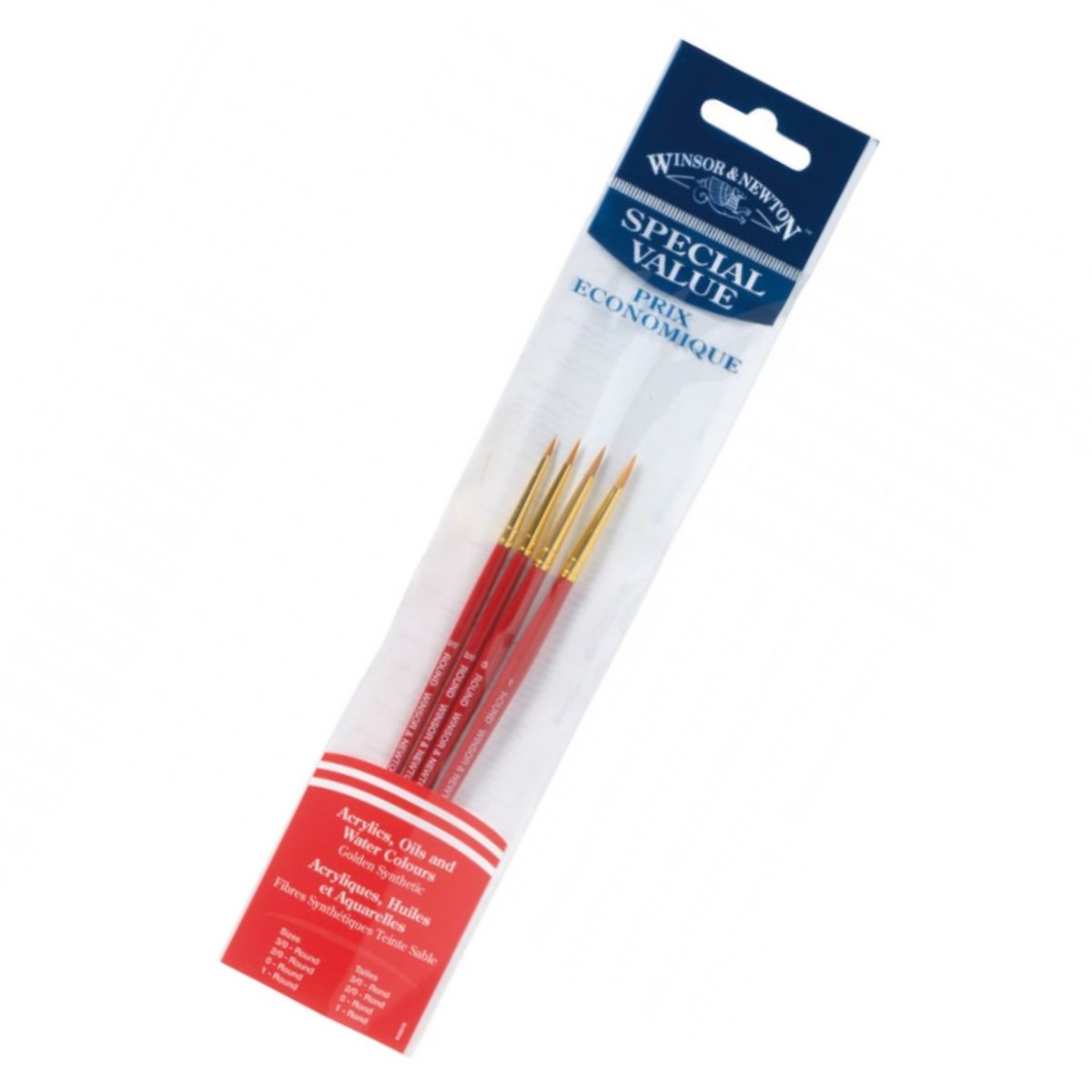 Pincel Acrílico Foundation Winsor & Newton com 6 Unidades 