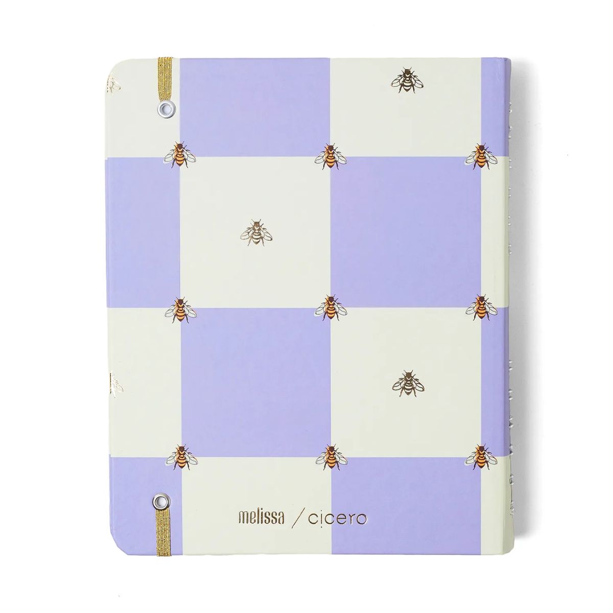 Caderno Organizador Wire-o Cicero A5 14,8x21cm 80 Folhas Duo Melissa Casa das Abelhas Lilás
