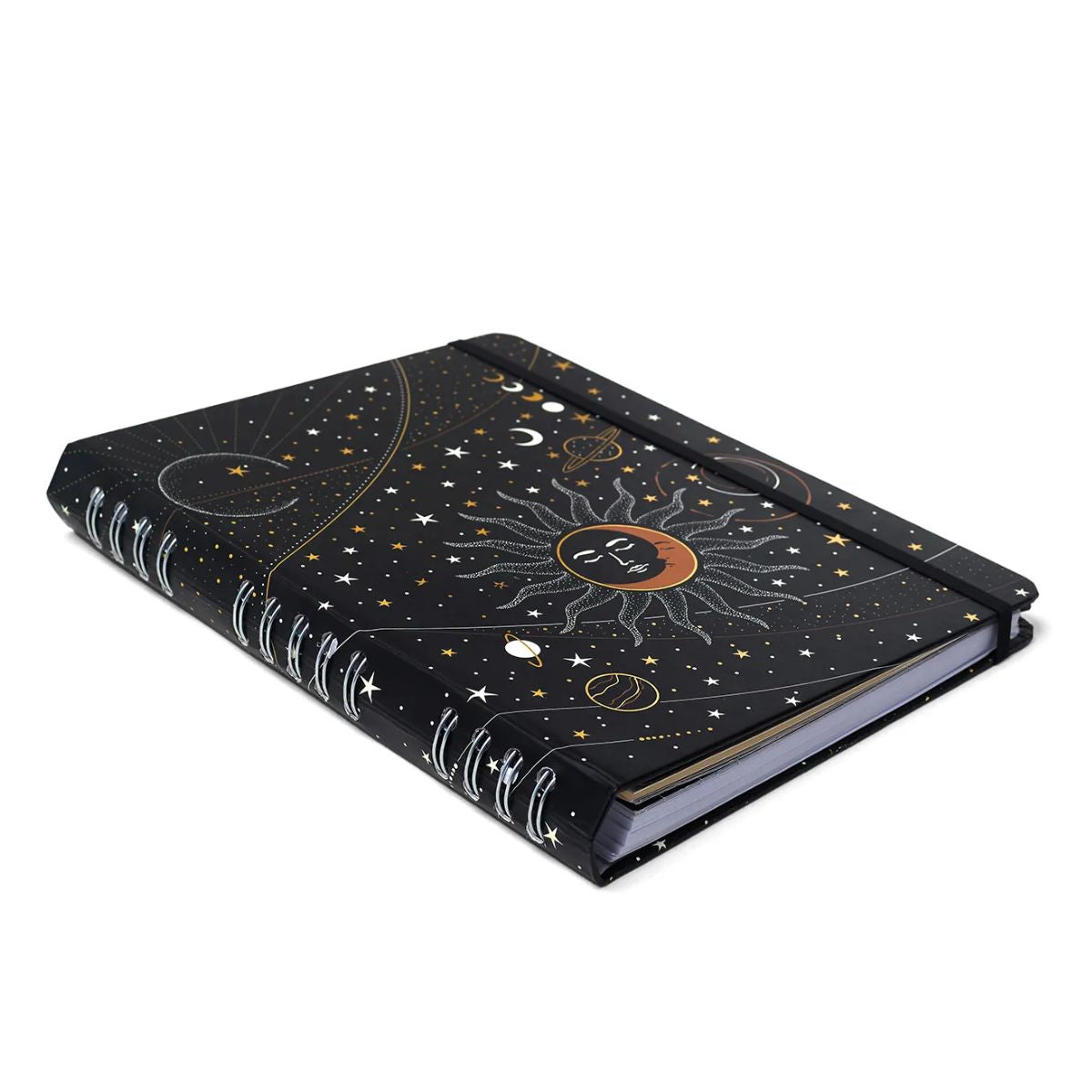 Caderno Organizador Wire-o Cicero 17x24cm 90 Folhas Duo Astral Eclipse Preto