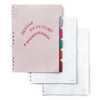 Caderno Organizador Wire-o Cicero 17x24cm 90 Folhas Duo Melissa Casa das Abelhas Rose