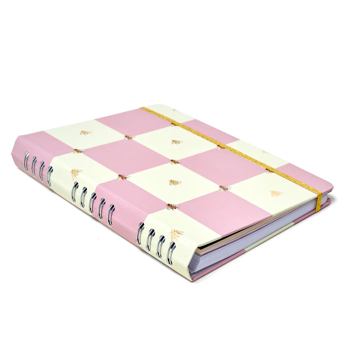 Caderno Organizador Wire-o Cicero 17x24cm 90 Folhas Duo Melissa Casa das Abelhas Rose